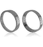 2PCS Exhaust Gasket Graphite and Steel,Exhausts Flange Gasket Compatible with Harley Softail Dyna...