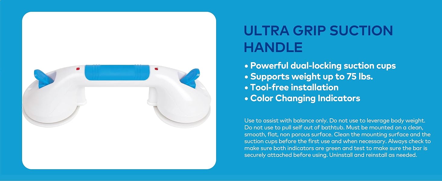 Suction Shower Grab Bar