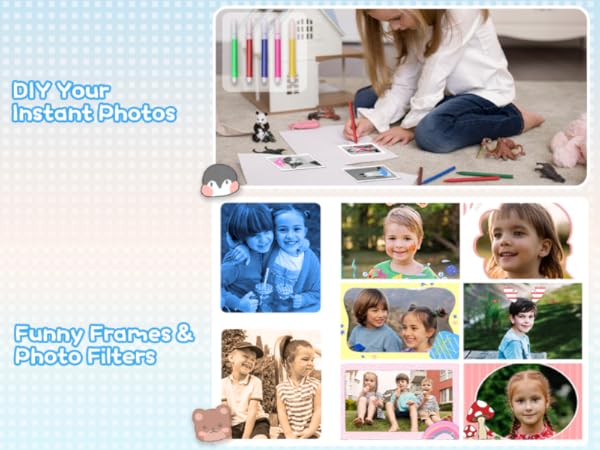 toddler camera instant print