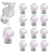Moretreat Balloon weights, 12 pieces, aluminum foil, suitable for birthday parties, gatherings, w...
