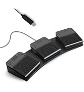Foot Pedal PC USB Triple Foot Switch Programmable Computer Keyboard Shortcut Key Customized Combi...