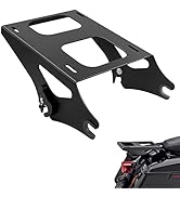 ROADGIVE Detachable Two Up Tour Pack Pak Mount Luggage Rack Compatible with Harley Davidson Touri...