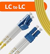 BEYONDTECH LC to LC Fiber Patch Cable Single Mode Duplex - 1m (3.28ft) - 9/125um OS1 LSZH PureOpt...