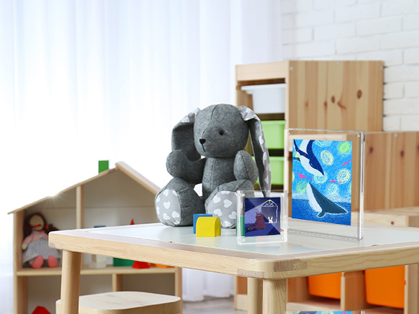 4x6 5x7 8x10 3.5x5 4x4 magnetic picture frame acrylic photo frame clear frameless double sided