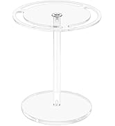 Acrylic Sunglasses Holder Stand, 360 Rotating Eyeglasses Display Rack Clear Glass Tabletop Organi...