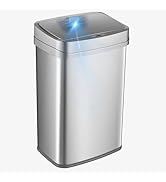 NINESTARS 13 Gallon Odor Neutralizing Smart Trash Can, UV + Ozone Dual Purification, Odor Control...