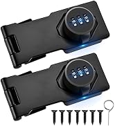 2Pcs Combination Cabinet Locks Baby Proofing, Keyless Closet Door Lock with Screws, 3-Digit Passw...