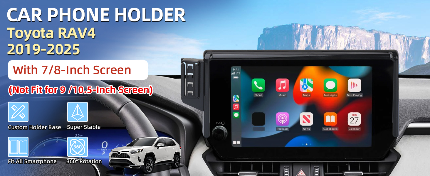 Toyota RAV4 2019-2025 Auto Lock Phone Holder