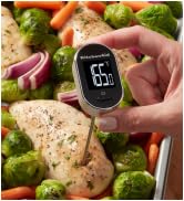 KitchenAid KQ904 Digital Instant Read Kitchen and Food Thermometer, Temperature Range: -40F to 48...