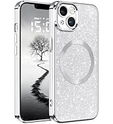 AVESEXTOL Glitter for iPhone 13 Case, Cute Bling Phone Case iPhone 13 6.1" [Compatible with MagSa...