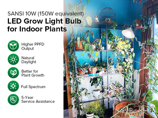 SANSI 10W GROW LIGHT BULBS