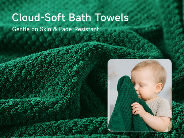 soft bath towel set