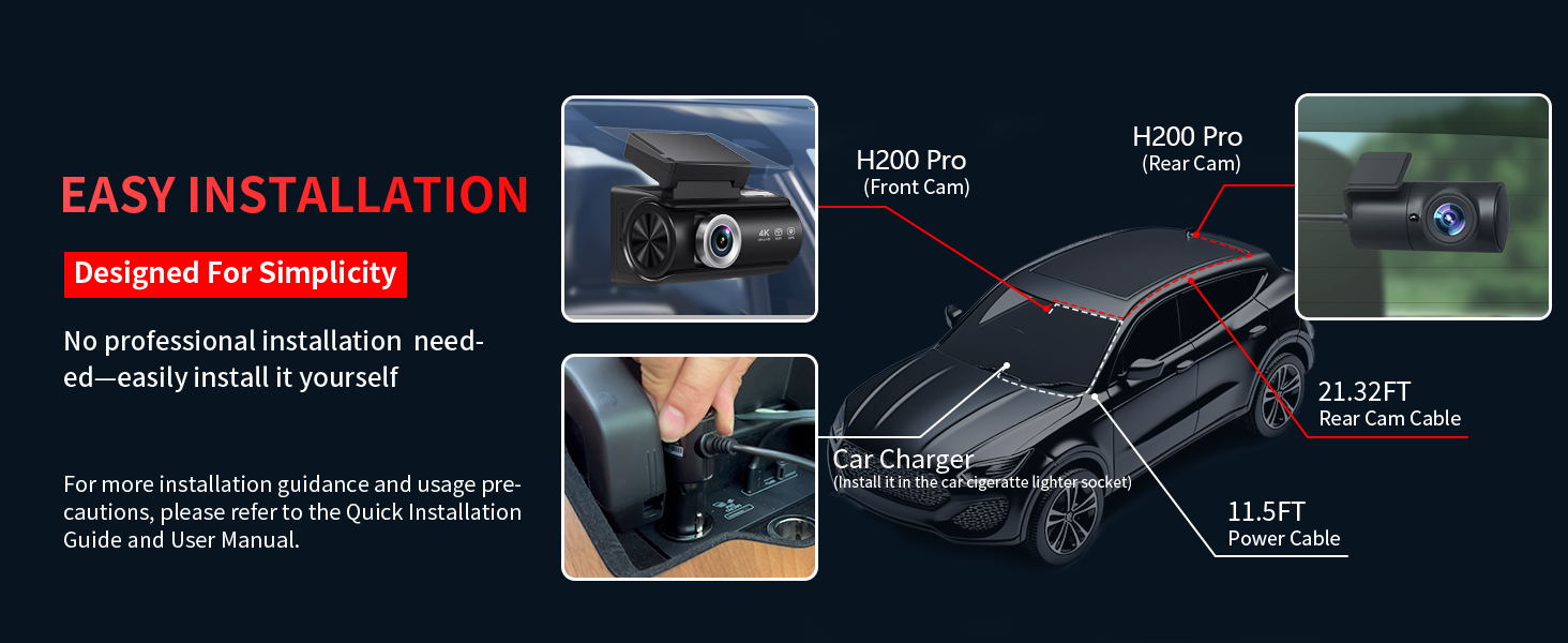 Dash Cam Front and Rear