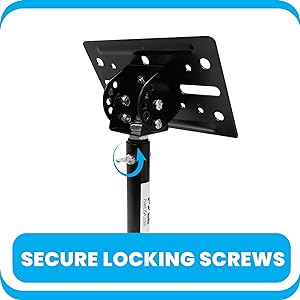 speaker; wall; ceiling; mount; stand; bracket; adjustable; swivel; telescopic; arm; pyle; PSTNDC31