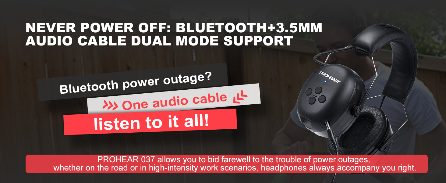 Gifts Bluetooth Headphone Noise Reduction Ear Muffs 120H Playtime for Mowing Workshops Snowblowing