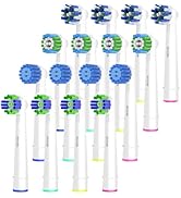 16pcs Replacement Brush Heads Compatible with Oral B Electric Toothbrushes. Pack of 4 Precision C...