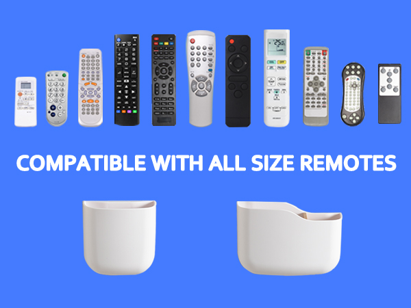 Remote Holder Wall Mount TV FAN Remote Control Holder Bedside Caddy Wall Organizer Phone Holder