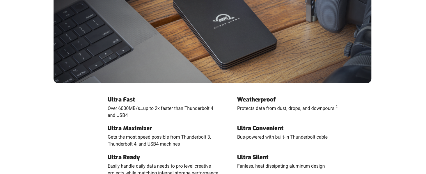 THNDERBOLT 5 4 3 TB5 USB-C EXTERNAL PORTABLE STORAGE ENCLOSURE SSD DRIVE BUILT IN CABLE USB4