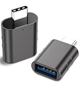 USB to USB C Adapter 2-Pack USB C Male to USB 3.0 Female Adapter Type-C to USB OTG Adapter Thunde...