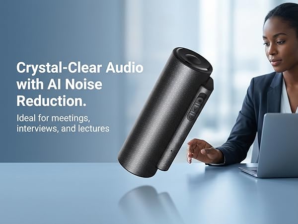 sound recorder clear microphone meeting classes lectures interview