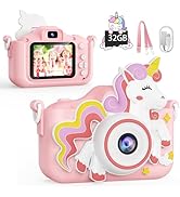 KOKODI Kids Camera Toy Digital Camera for Kids, Birthday Gifts for Girls Age 3-12, 1080P HD Video...