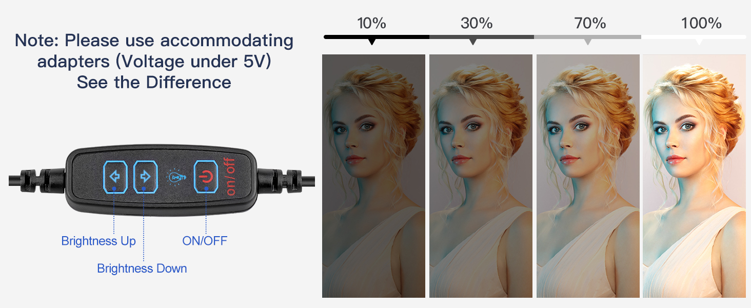 The up and down buttons can easily meet the needs of your shooting occasion.