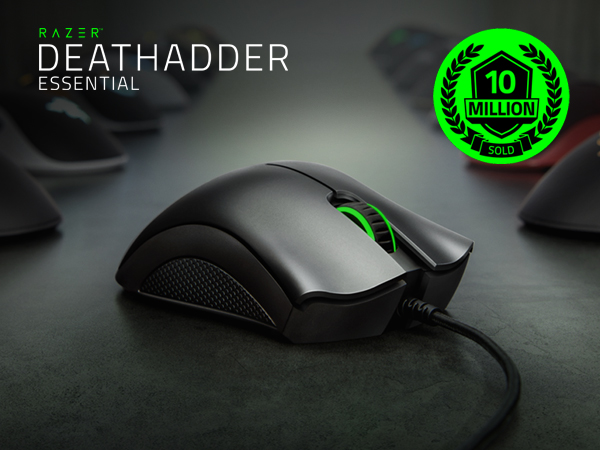 deathadder essential black wired mouse top tier gaming plus mouse