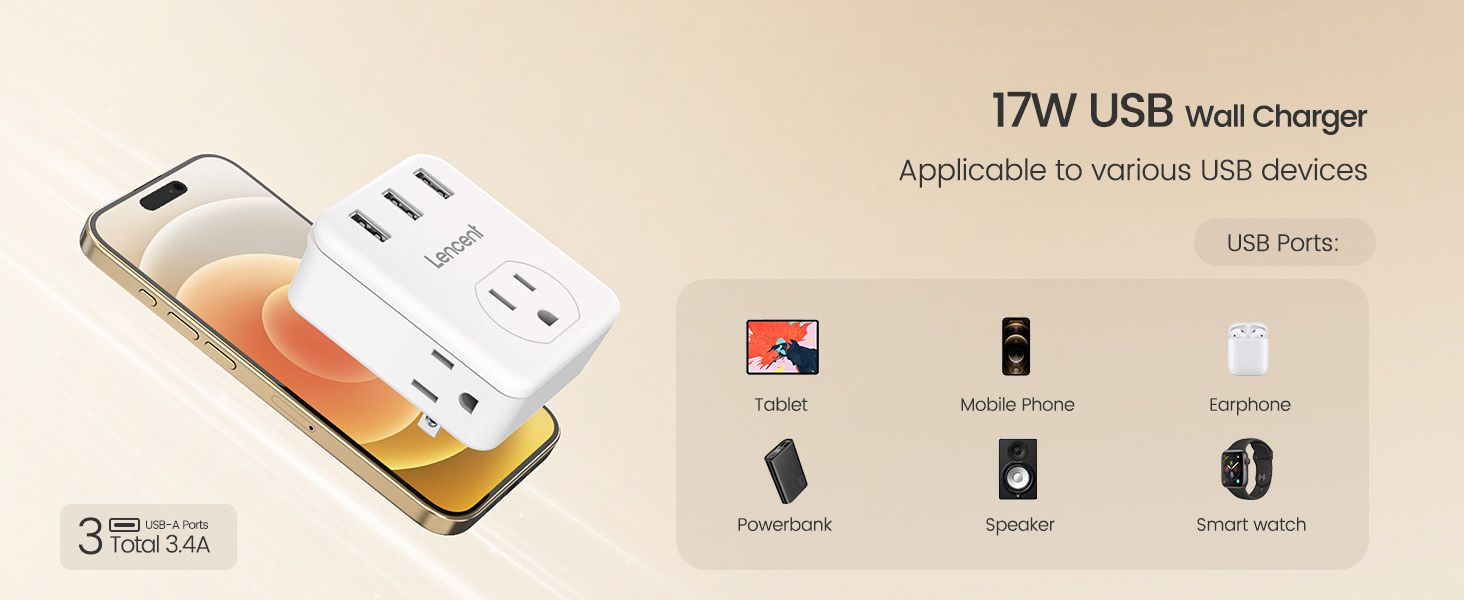 17W USB Wall Charger