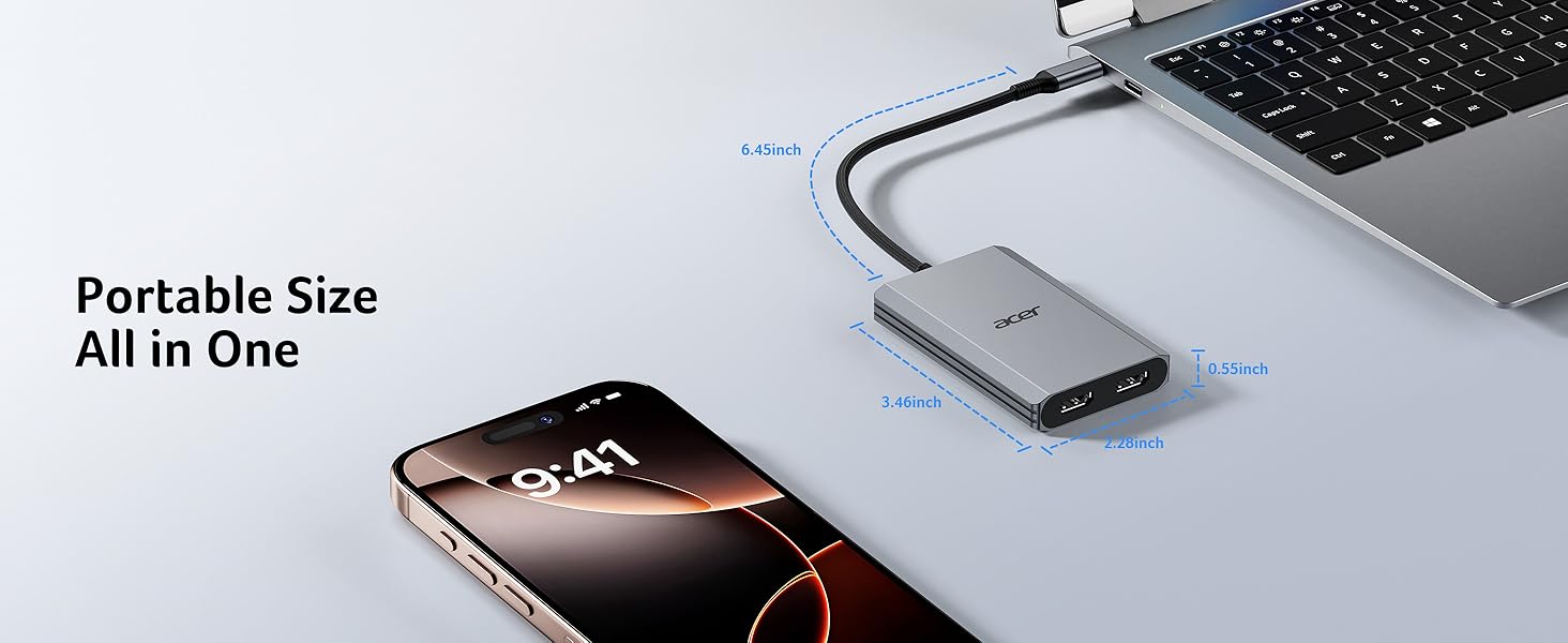 usb c to dual hdmi adapter