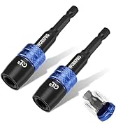 WORKPRO 2-Piece Drill Screwdriver Bit Holder for Impact Driver Bits, 3" Drill Bit Extension, 1/4 ...