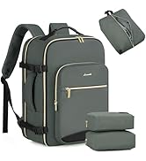 LOVEVOOK 40L Large Travel Backpack for Women Men, 17 Inch Carry on Backpack for Traveling on Airp...