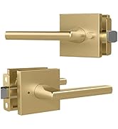 Mega Handles Privacy I Lever Door Handle Set for Hallway, Closet and Bathroom I Reversible Design...