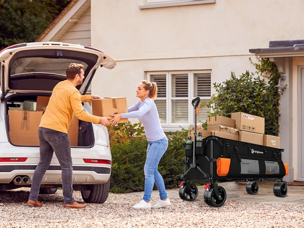 perfect for carrying groceries from garage to our apartment in one trip
