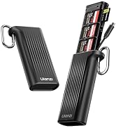 ULANZI CR2 High-Speed 2-in-1 SD TF Card Reader &amp; Case Holder for SD/TF/Nano SIM Card/Eject Pin w ...