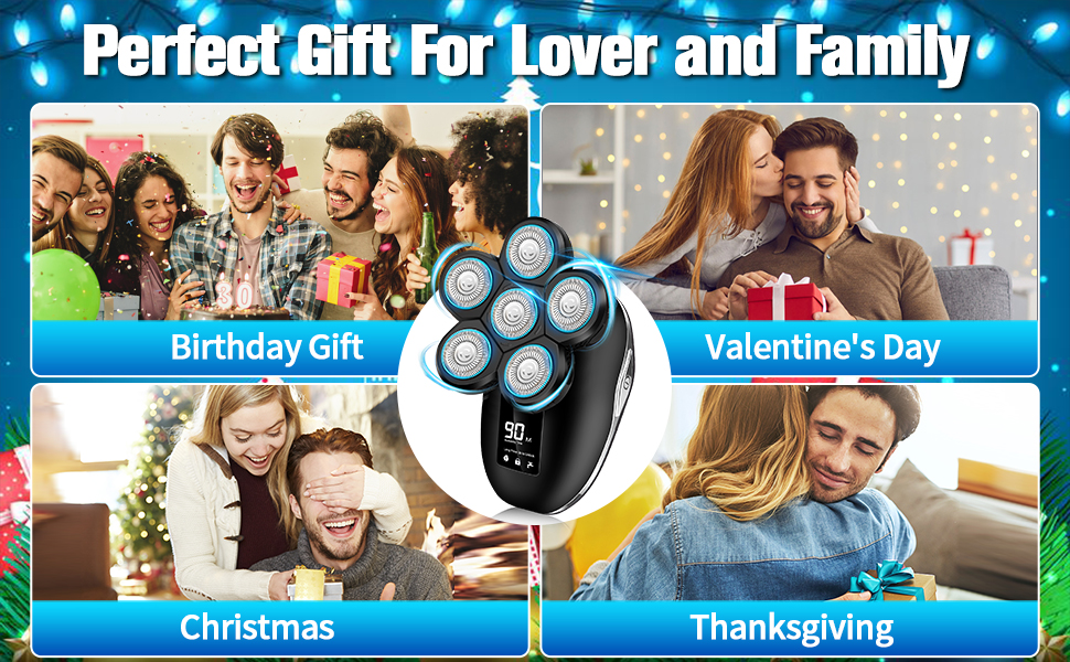 Head Shaver for Bald Men Electric Head Razors