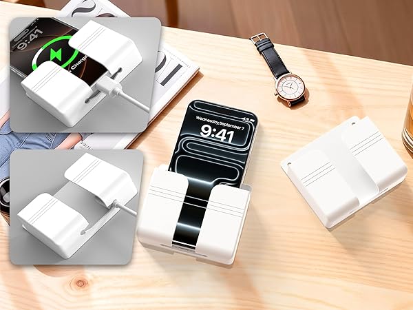 Safely and reliably hold your phone while it charges