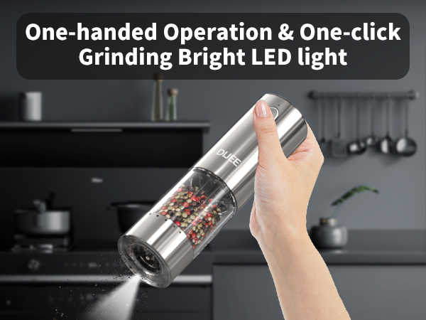 Electric Salt and Pepper Grinder Set