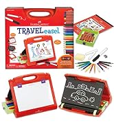 Faber-Castell Do-Art 3-in-1 Travel Easel - 30 Piece Tabletop Easel for Kids with Art Supplies, Mu...
