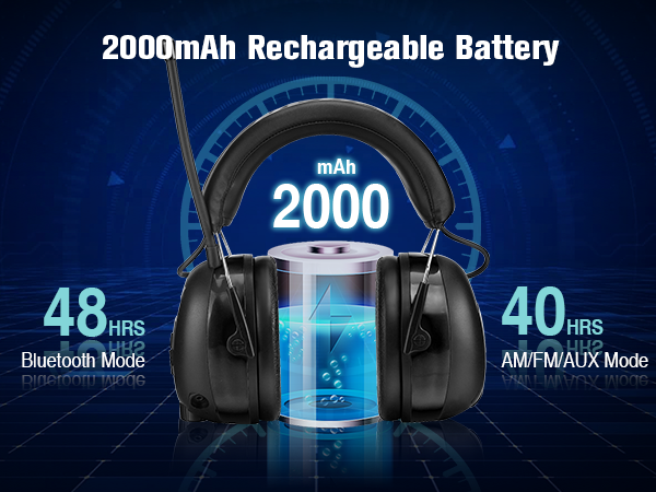 2000mAh rechargeable battery