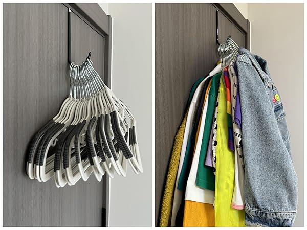 over door hook can hold 20 coat hangers