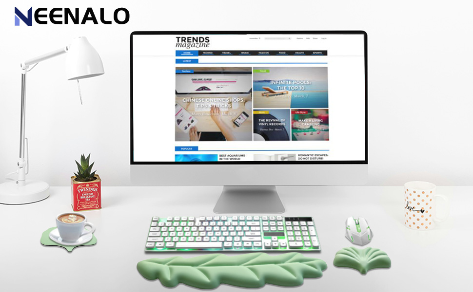 leaf keyboard wrist rest