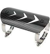 Heat Shields Pipe Shield, Exhaust Muffler Pipe Protector Stainless Steel Heat Shield Cover Univer...