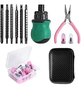 oycckko 29PCS Fix a Flat Tire Repair Rubber Nail Kit,Car Emergency Plugs Kit,Self-Service Quick P...