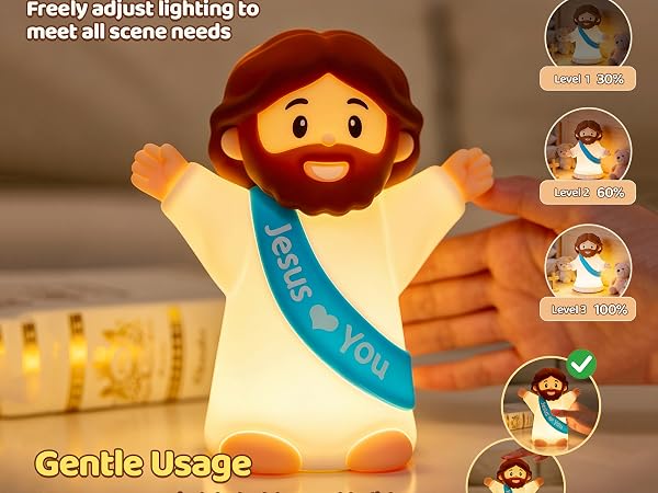 Dimmable Silicone Jesus Night Light
