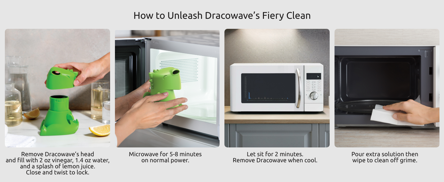 how to use dracowave ototo microwave cleaner steam