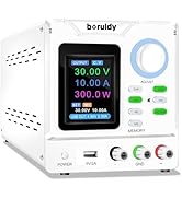 DC Power Supply Variable 30V 10A,boruidy 300W Encoder Adjustable Switching Regulated High Precisi...