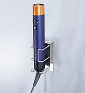 Blue cylindrical electronic device with gold-colored top, mounted on a wall. Features a metal clip or bracket.