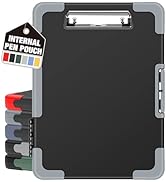 Sooez Toughest Clipboard with Storage, Internal Pen Pouch Included, Letter/ A4 Size, Shockproof H...