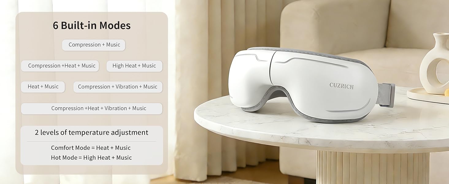 eye massager with heat