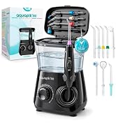 Bostontech Aquapik 100 Countertop Water Flosser for Teeth, 600 ml Corded Oral Irrigator with 10 P...